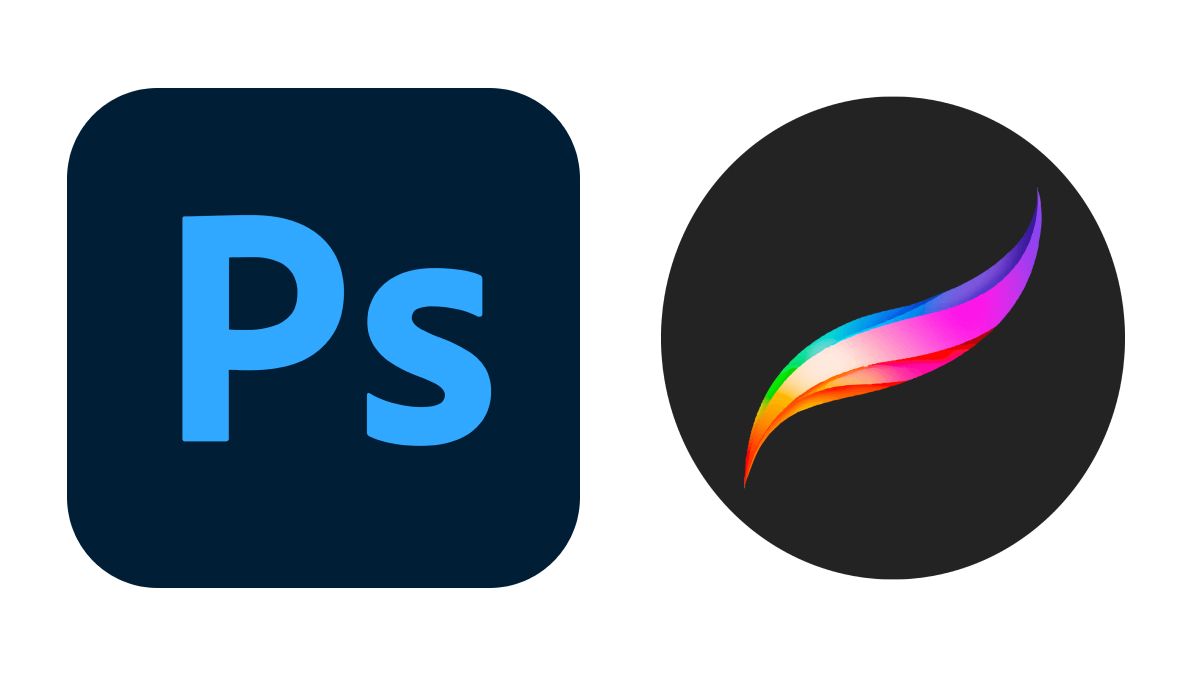 Логотипы Adobe Photoshop и Procreate