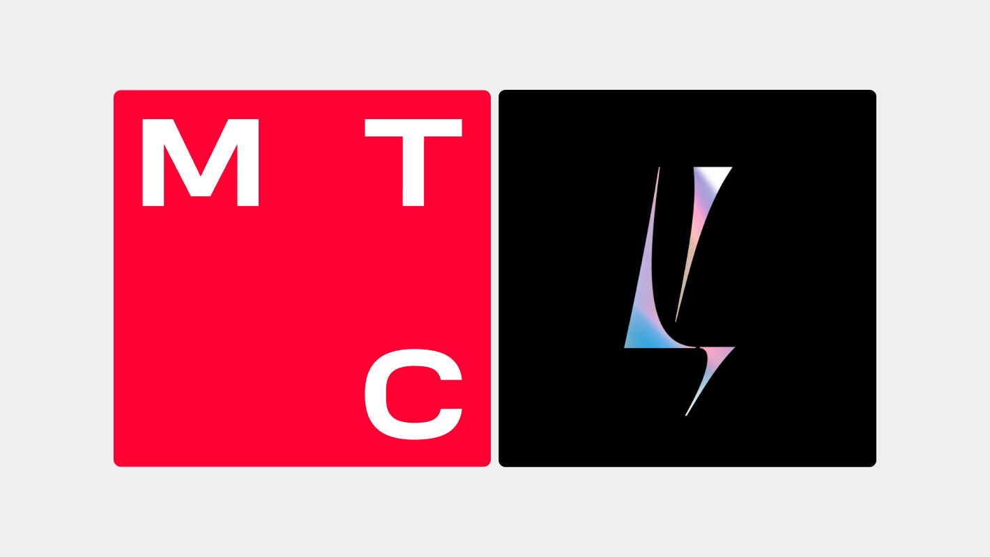 Логотипы МТС и универмага «Цветной»
