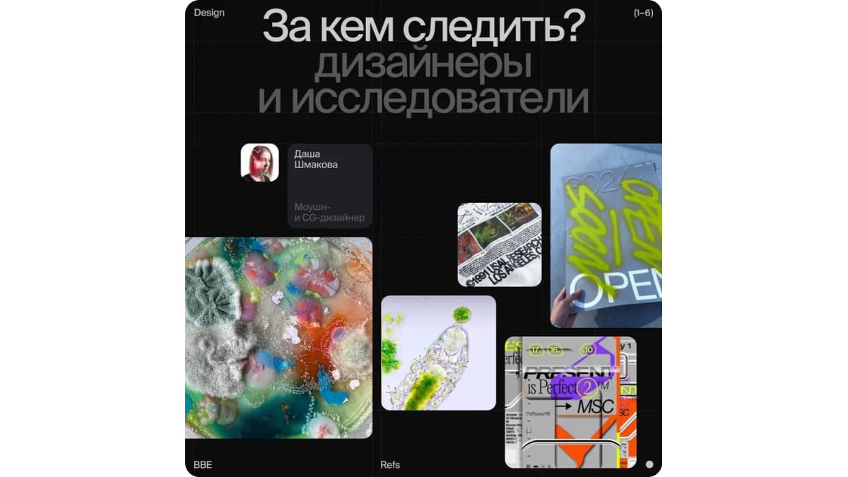 Любимые дизайнеры и исследователи Даши Шмаковой