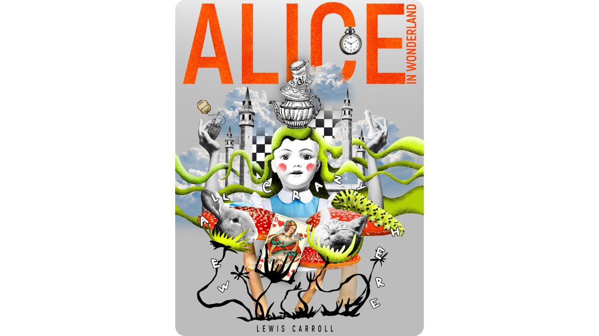 Обложка к книге «Алиса в Стране чудес» студентки Алины Байбаковой