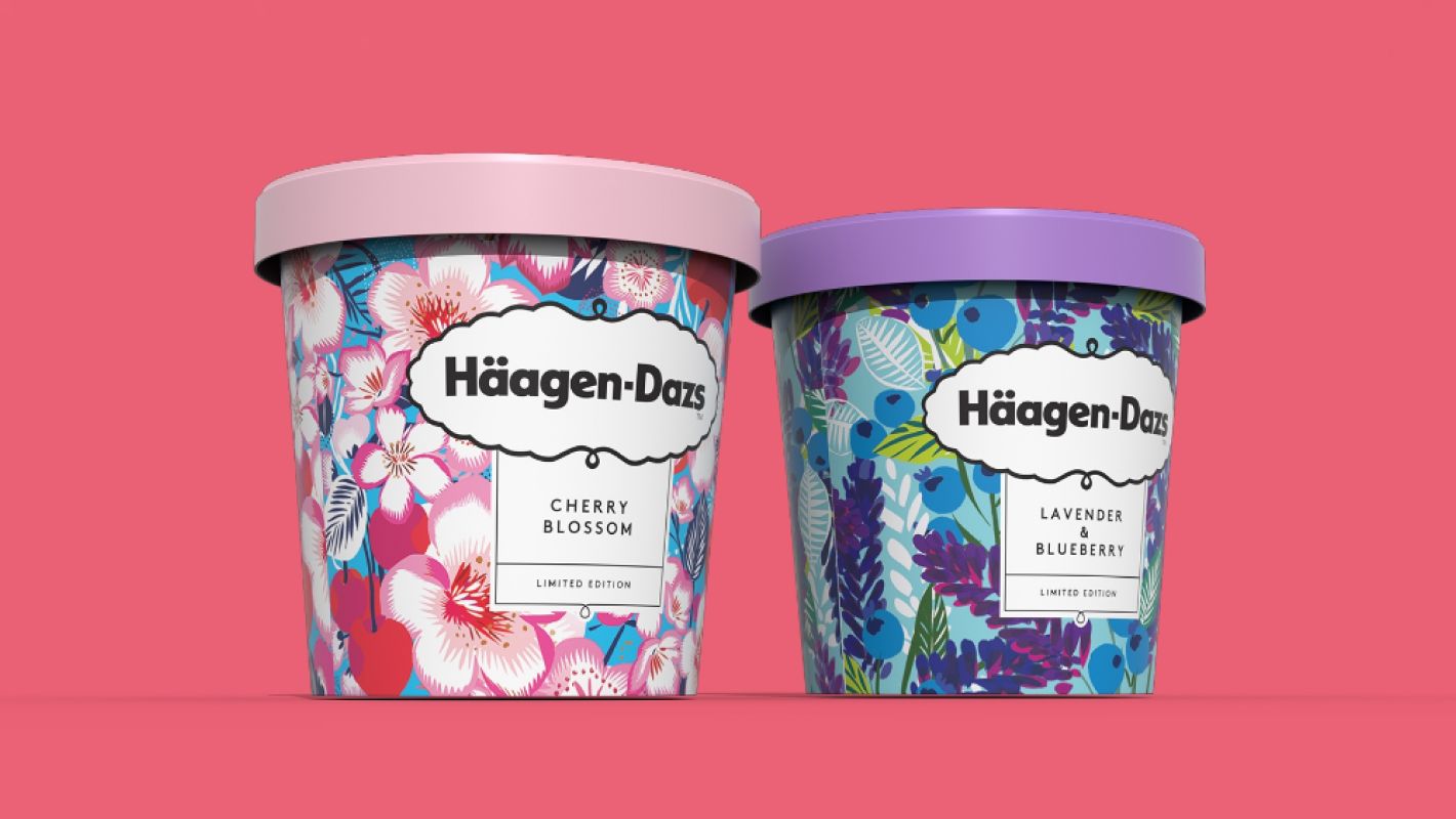Упаковка мороженого Haagen-Dazs