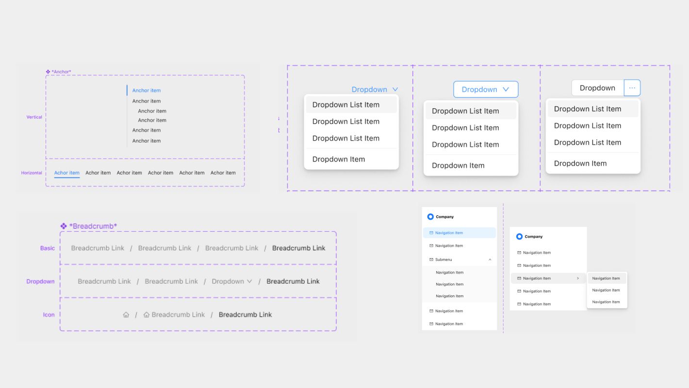 Пример навигации в UI kit