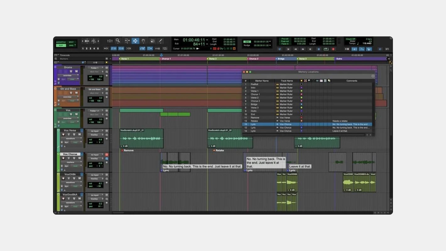 Интерфейс ProTools