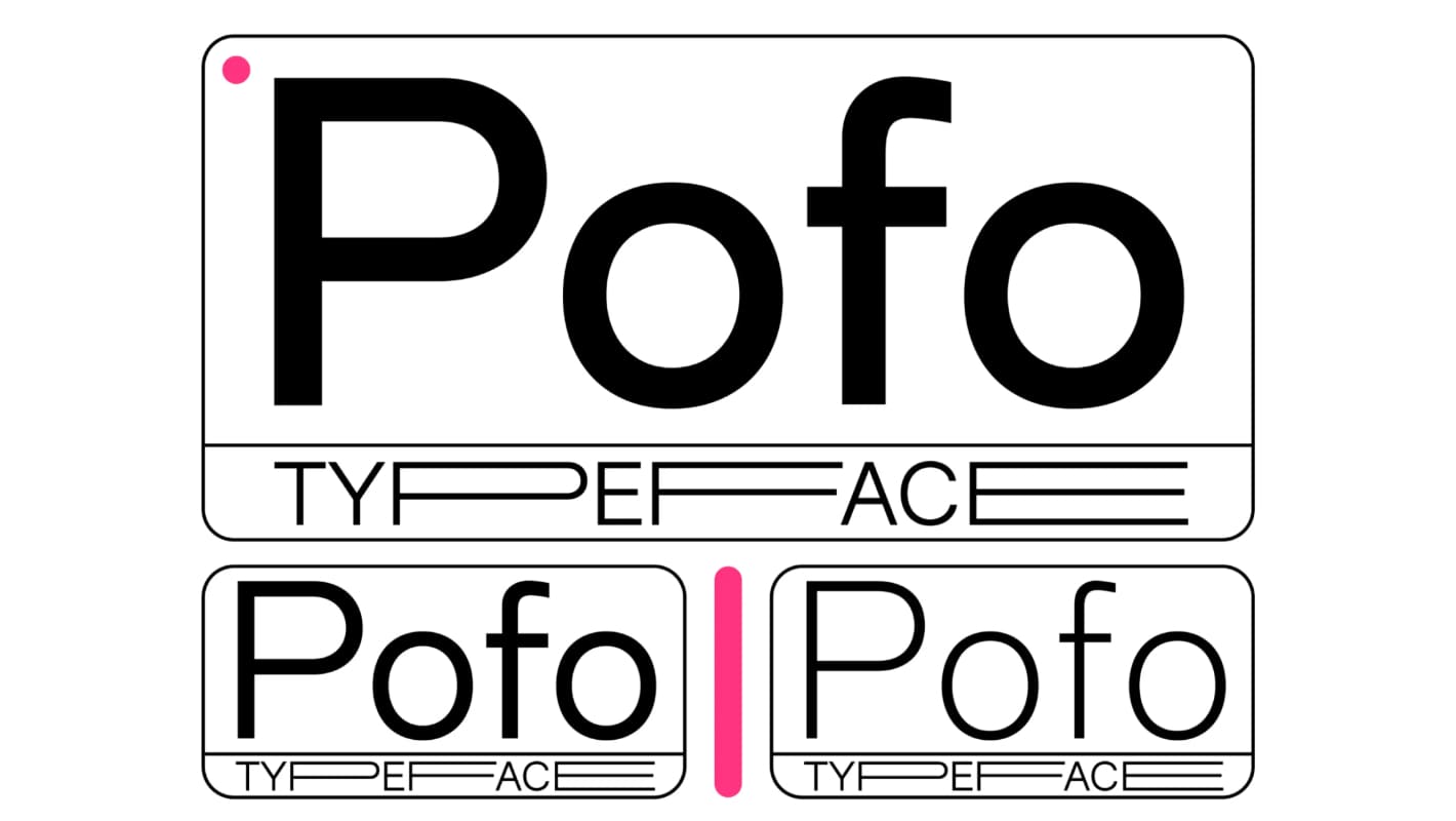 Статический вариативный неогротеск шрифт Пофо