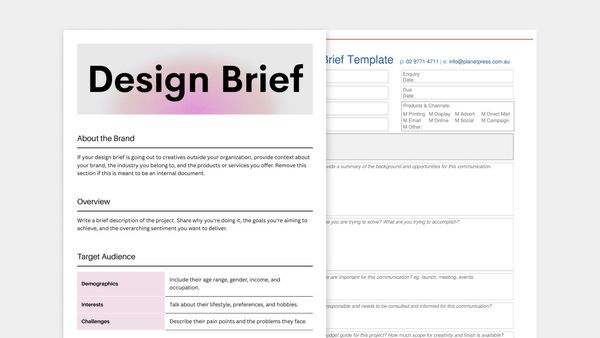 Бриф графического дизайнера: для чего нужен и как его сделать